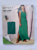 پیراهن ماکسی زنانه Esmara کد ADA-DR-105 | پیراهن بلند سبز با بند کمر و الیاف LENZING™ ECOVERO™