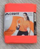 تیشرت ورزشی زنانه کریویت CRIVIT | آستین کوتاه مرجانی