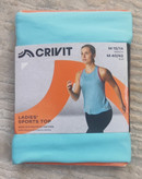 تاپ ورزشی زنانه کریویت CRIVIT | تاپ رکابی ورزشی آبی