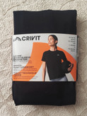 تیشرت ورزشی زنانه کریویت CRIVIT | آستین کوتاه مشکی