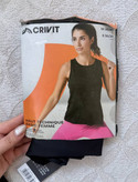 تاپ ورزشی زنانه کریویت CRIVIT | مدل بیسیک مشکی