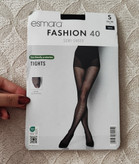 جورابشلواری زنانه اسمارا Esmara | FASHION ۴۰ دنیر مشکی نیمهشفاف طرحدار