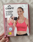 نیمتنه ورزشی زنانه کریویت CRIVIT | Seamless ساپورت متوسط و پددار