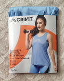 تاپ ورزشی زنانه کریویت CRIVIT | مدل رکابی آبی روشن